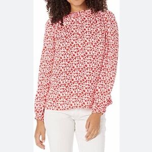 Dear Drew by Drew Barrymore Rivington St Heart Jacquard Blouse